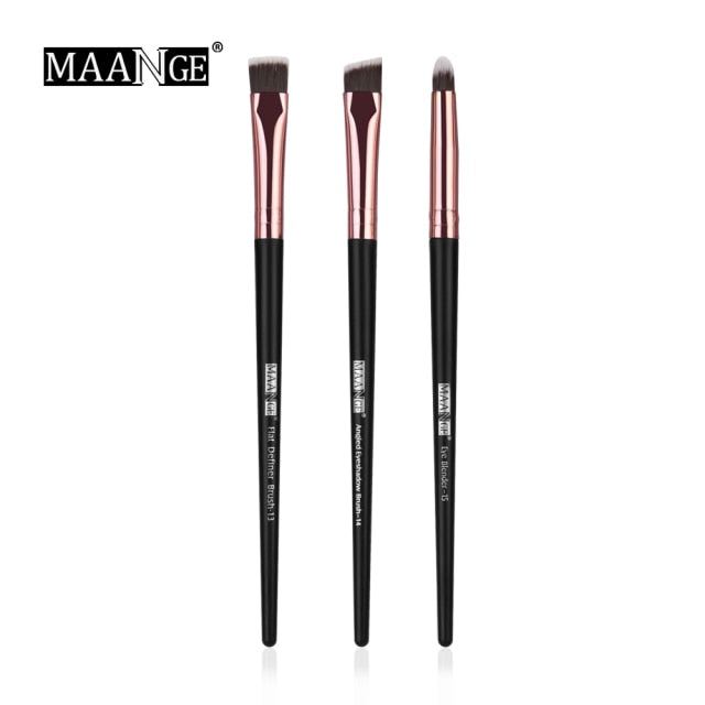 MAANGE Pro 3/5/12 Pcs Makeup Brushes Set Eyeshadow Eyeliner Eyelash Eyebrow Brush Beauty Make up Blending Tools Maquiagem - Allofbeauty